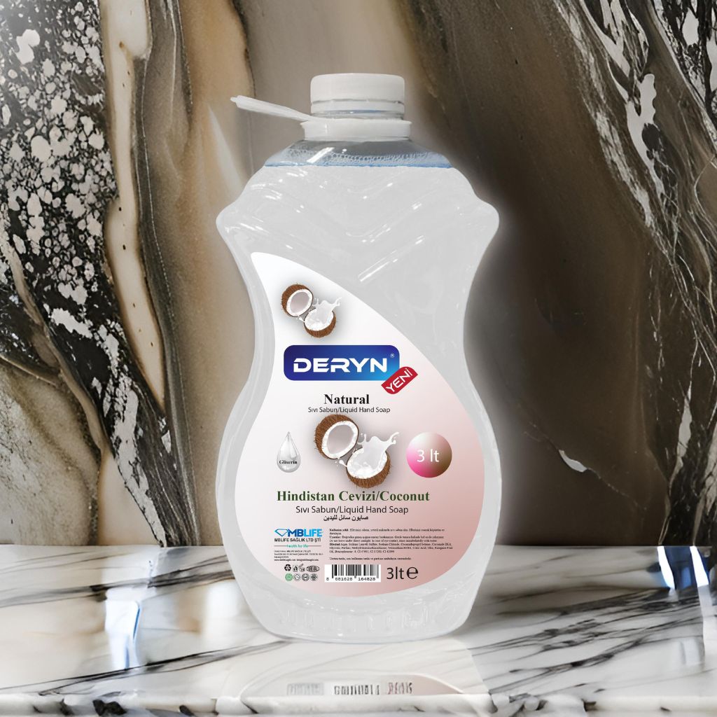 Deryn Hindistan Cevizli Sıvı Sabun 3 lt